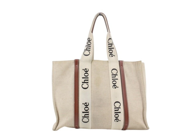 Chloé Woody Canvas Tote