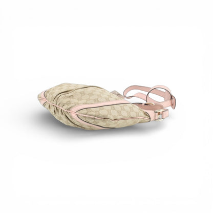 Gucci GG Canvas Crossbody – Pink Trim