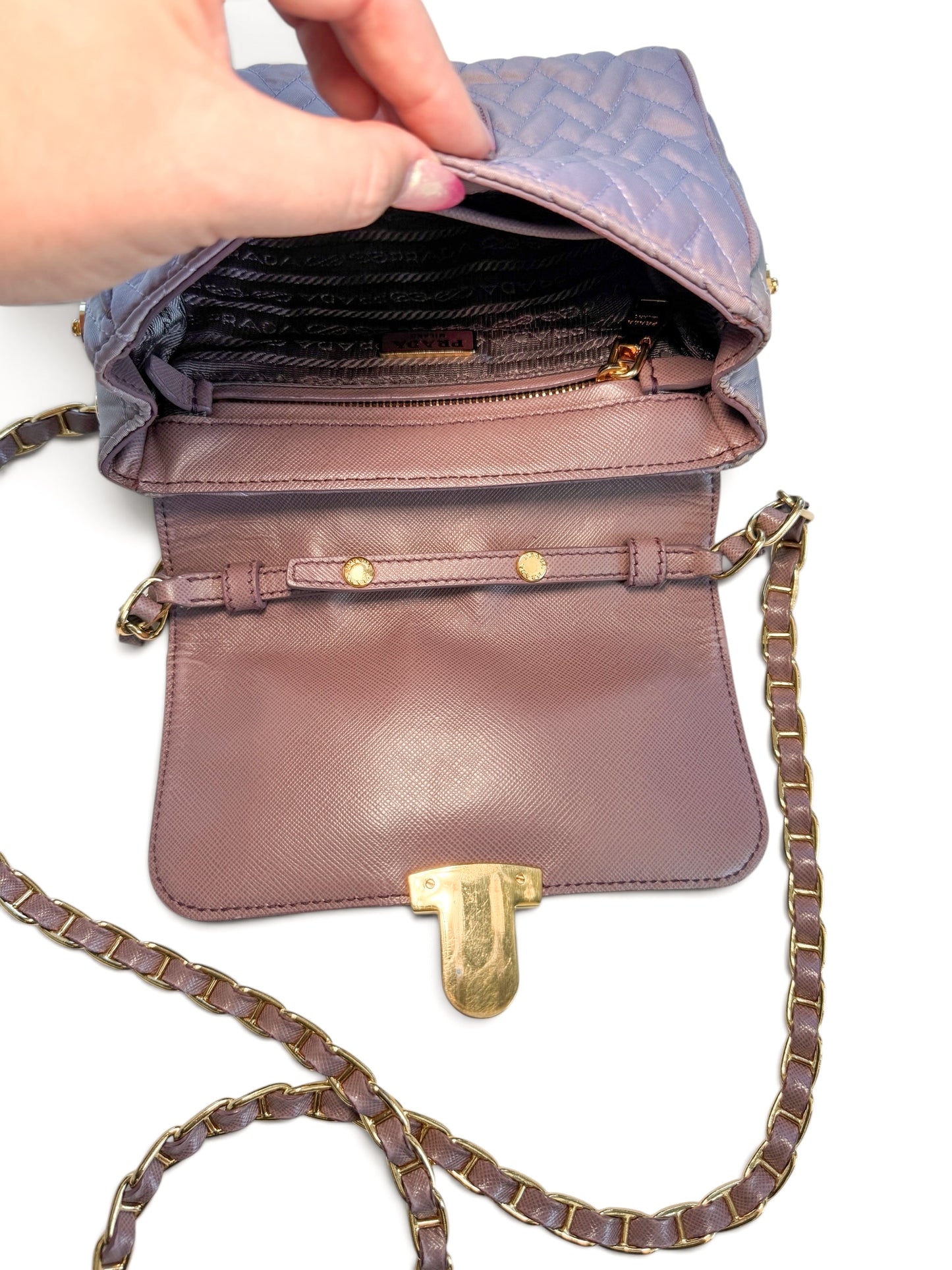 Prada Quilted Leather Chain Shoulder Bag
