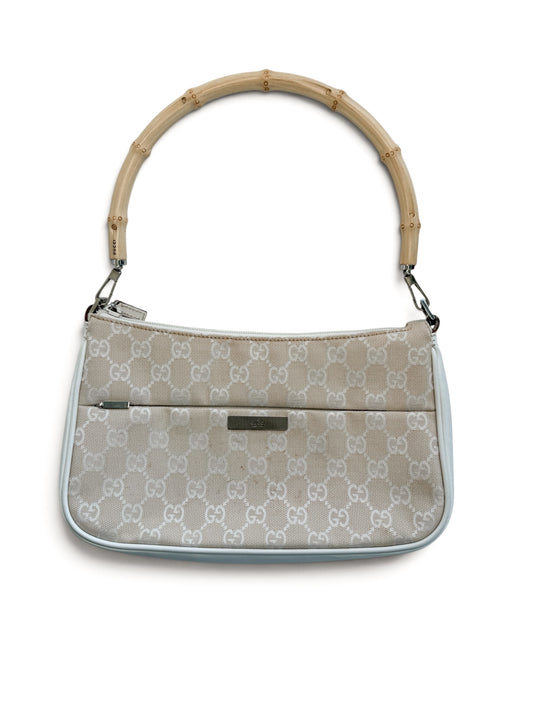 Gucci Bamboo GG Canvas Shoulder Bag