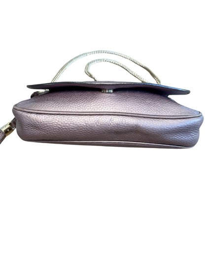 Gucci Soho Metallic Mauve Leather Chain Shoulder Bag