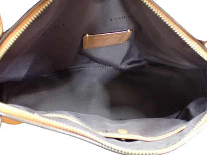 Coach Colourblock Leather Shoulder Bag (Pink & Tan)