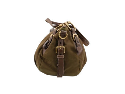 Prada Tessuto Nylon Shoulder Bag – Khaki