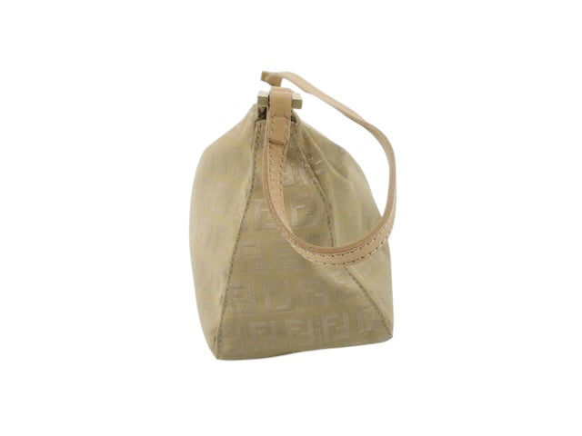 Vintage Fendi Zucchino Shoulder Bag – Beige Monogram