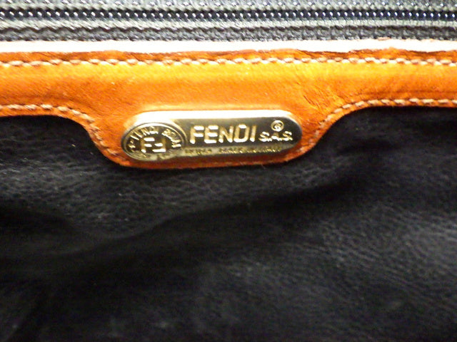 Fendi Pequin Stripe shoulder Bag