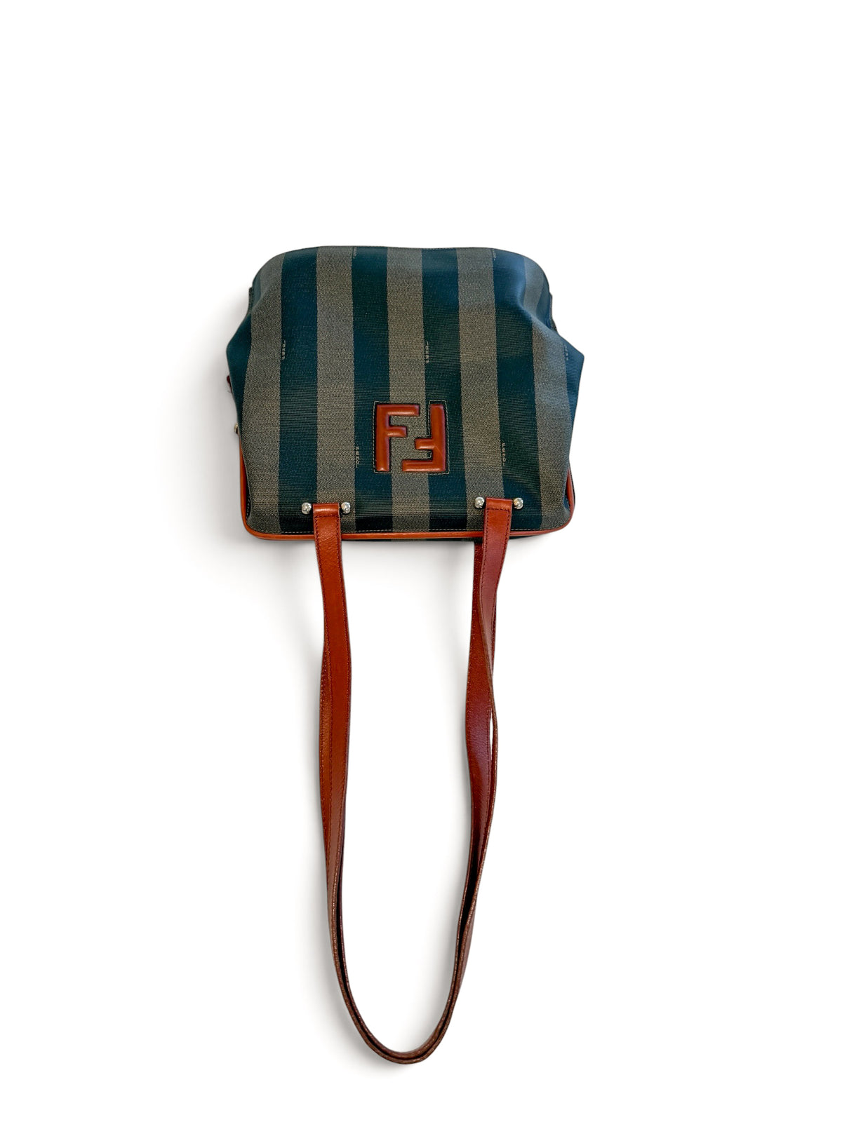 Fendi Pequin Stripe shoulder Bag