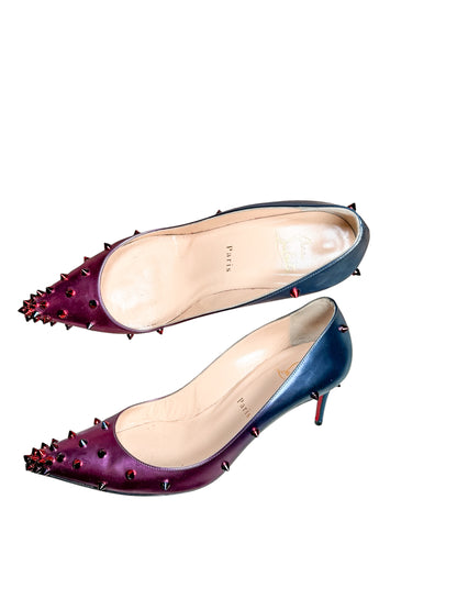 Christian Louboutin Spike Pumps – Blue/Purple Gradient size 38