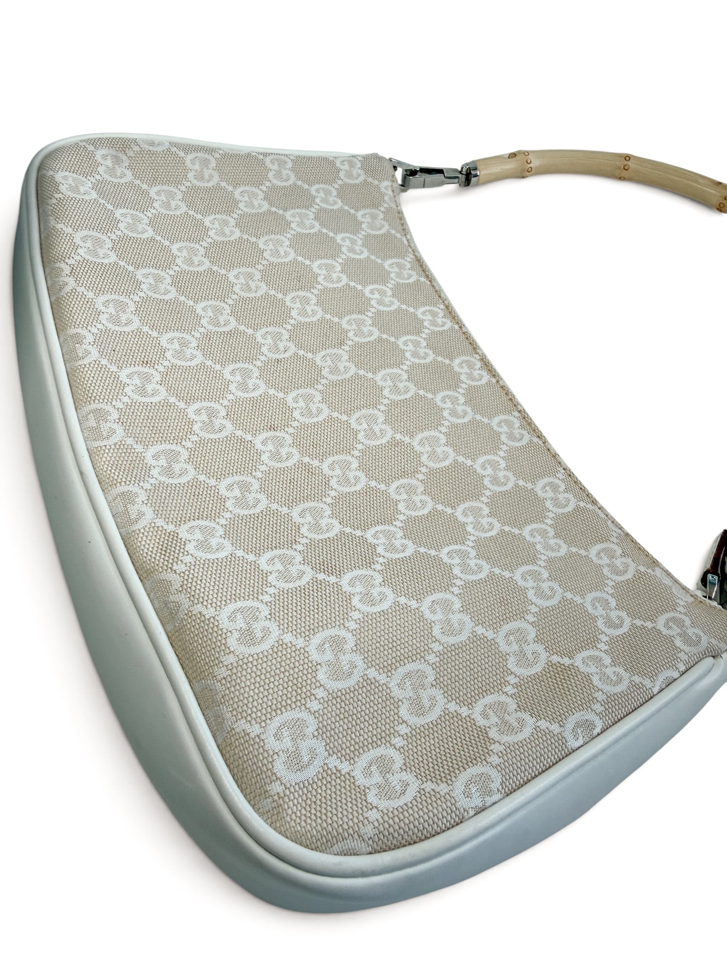 Gucci Bamboo GG Canvas Shoulder Bag