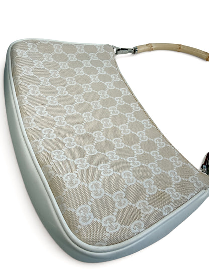 Gucci Bamboo GG Canvas Shoulder Bag