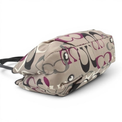COACH Signature Patent Satchel Shoulder Bag