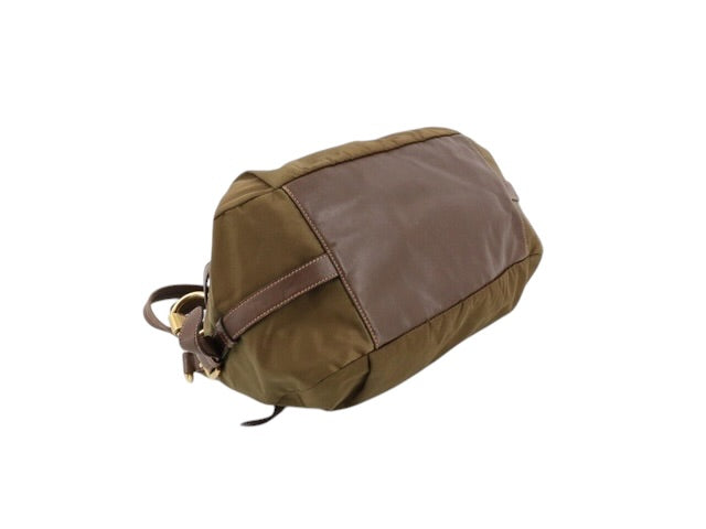 Prada Tessuto Nylon Shoulder Bag – Khaki