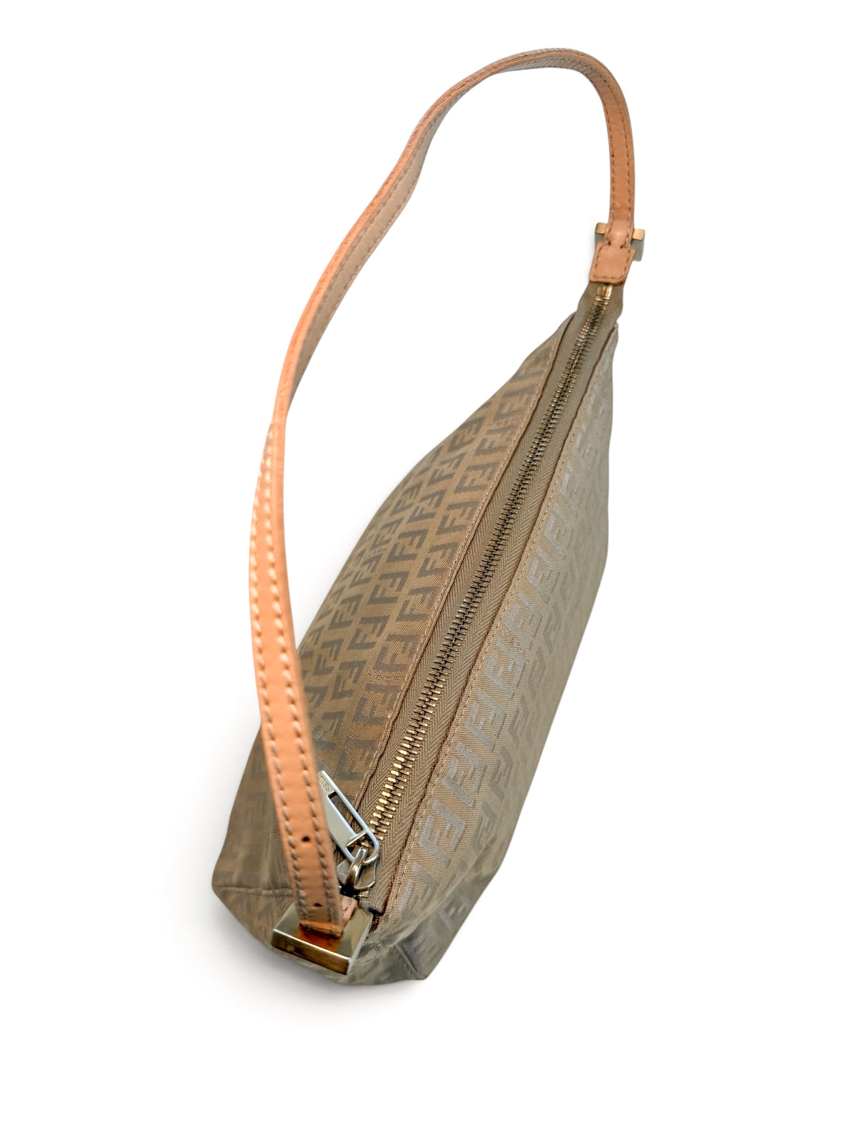Vintage Fendi Zucchino Shoulder Bag – Beige Monogram