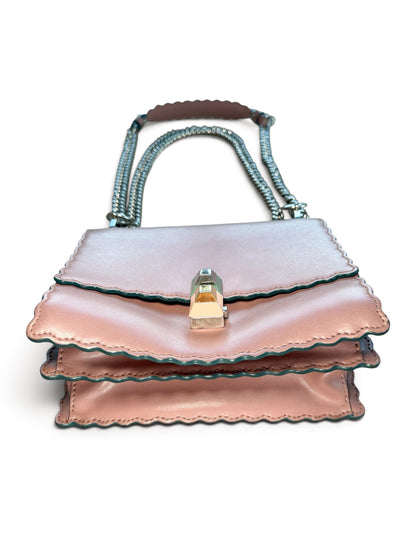 FENDI SCALLOPED LEATHER BAG