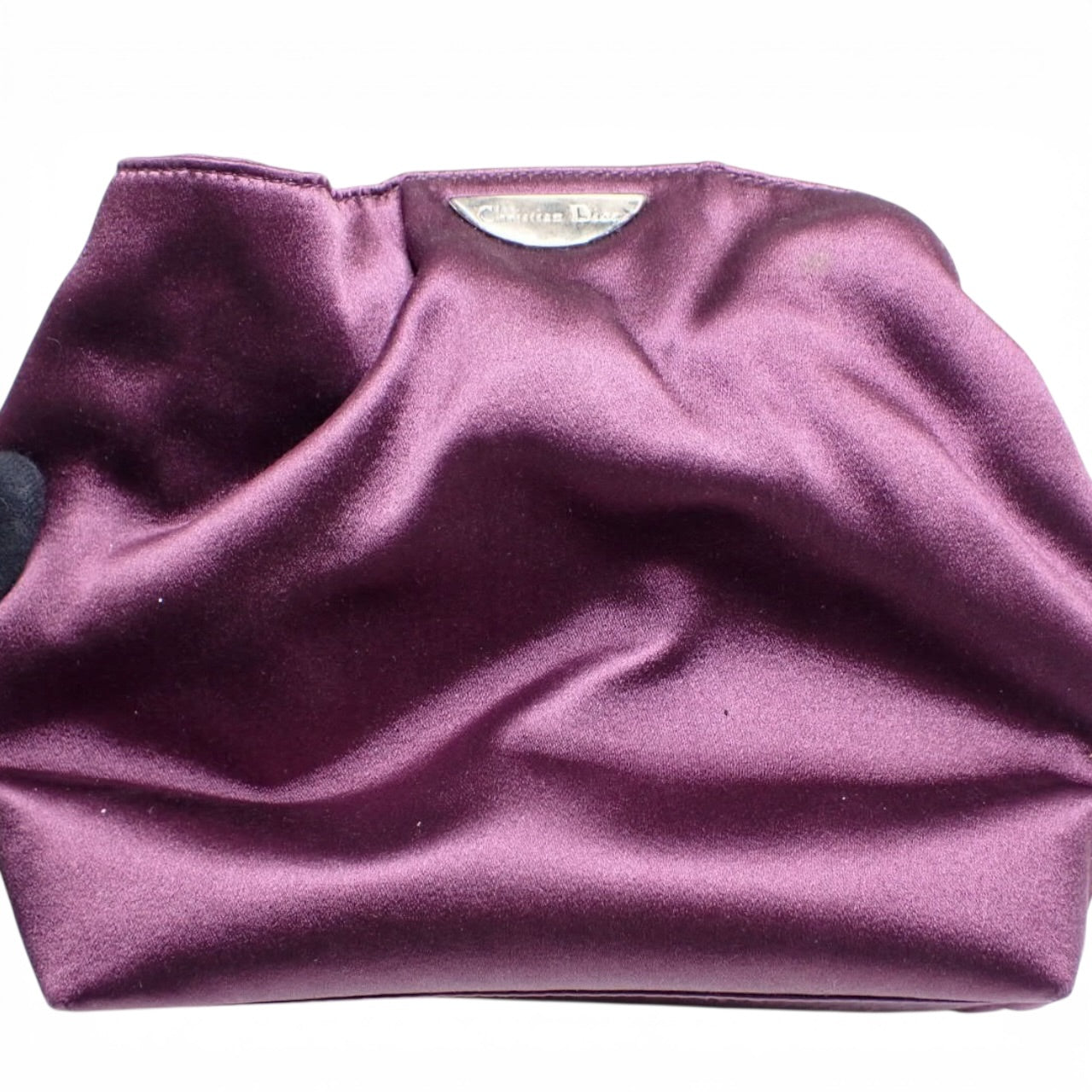 CHRISTIAN DIOR PEARL SATIN HANDBAG – A GRADE
