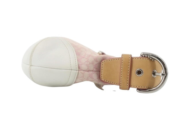 Vintage Coach Signature Shoulder Bag – Pastel Pink