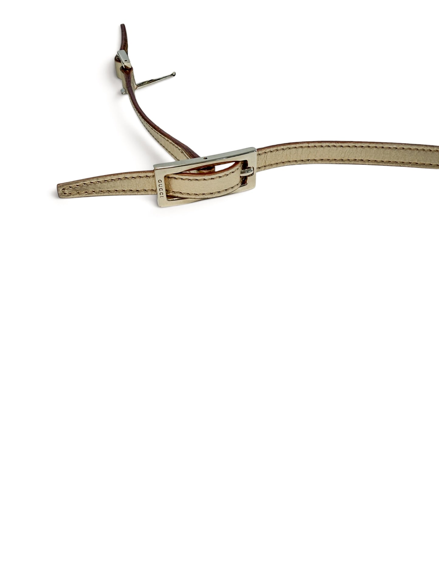 Gucci GG Shimmer Canvas Baguette Shoulder Bag