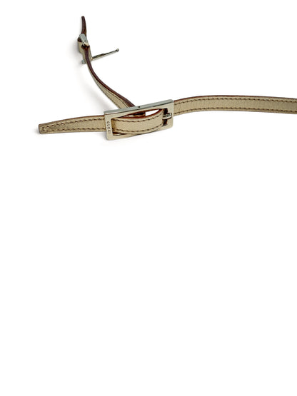 Gucci GG Shimmer Canvas Baguette Shoulder Bag