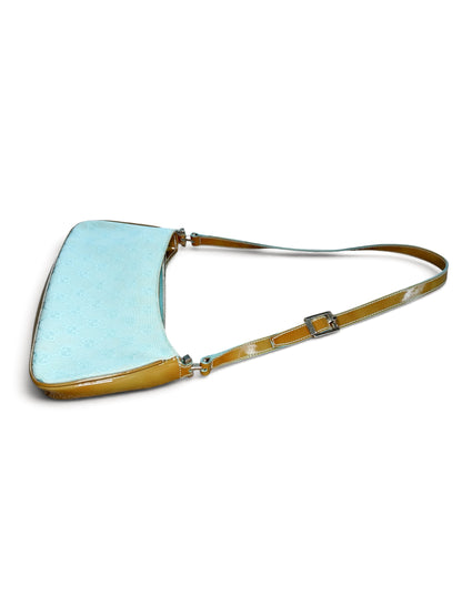 Gucci GG Canvas Baguette Shoulder Bag – Baby Blue