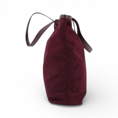 Prada Burgundy Nylon Tote