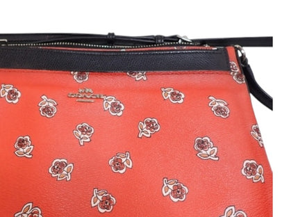 COACH RED CROSSBODY + POUCH SET