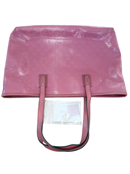 Gucci Pink GG Imprimé Medium Tote