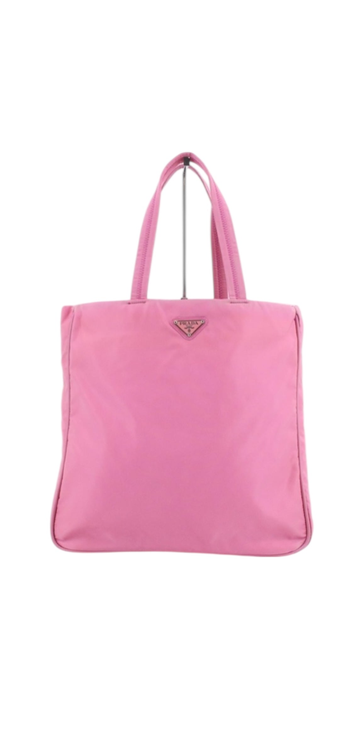 Prada Pink Nylon Tote Bag