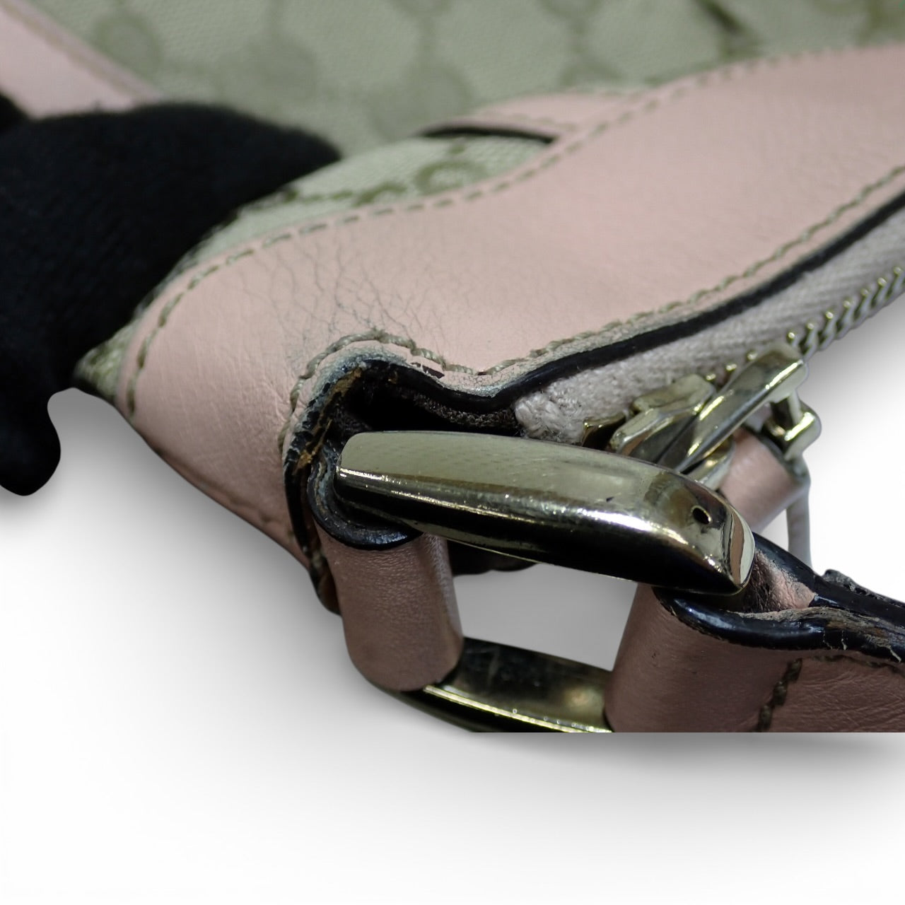 Gucci GG Canvas Crossbody – Pink Trim