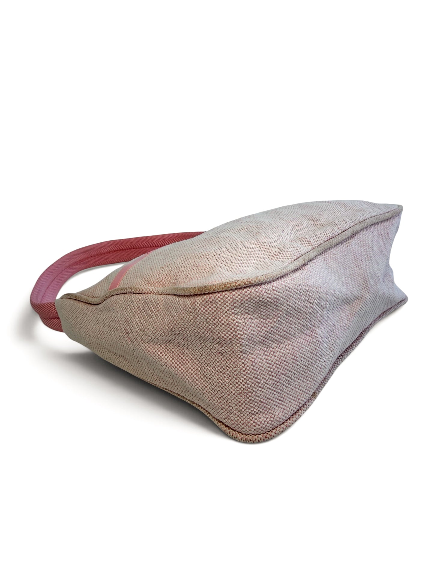 PRADA PINK CANVAS HANDBAG