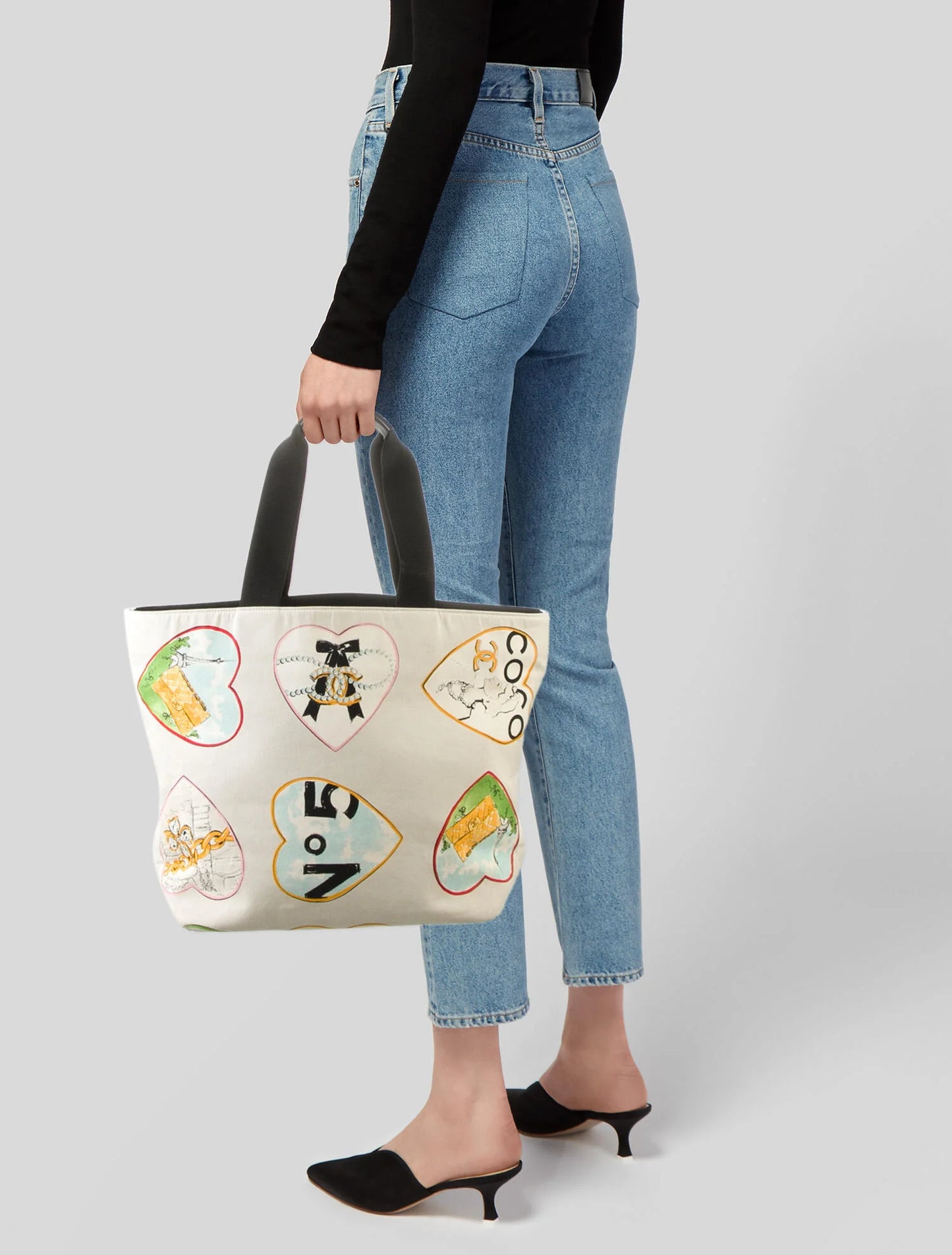 CHANEL Valentine’s Limited Edition Canvas Leather Tote