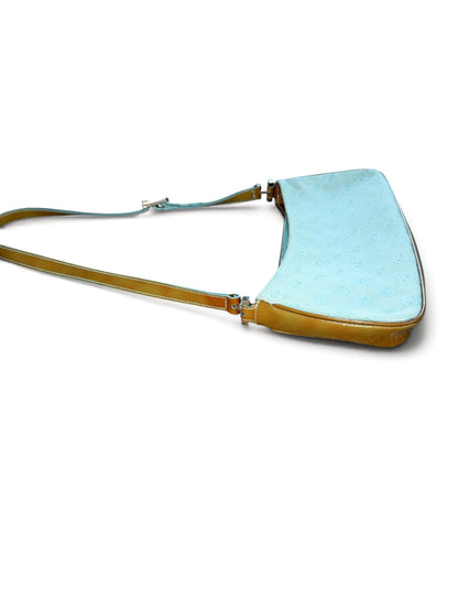 Gucci GG Canvas Baguette Shoulder Bag – Baby Blue