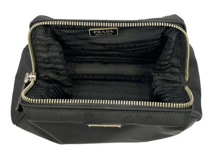 Prada Nylon Triangle Logo Clutch