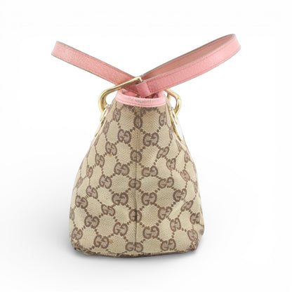 Gucci Mini GG Canvas Tote – Pink Trim