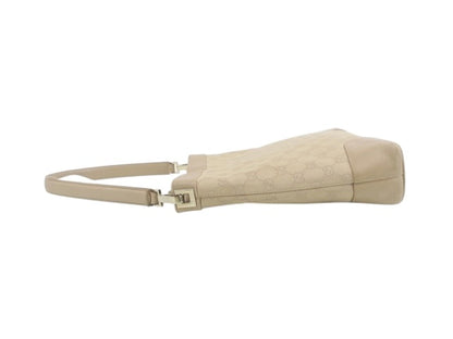Gucci GG Canvas Shoulder Bag – Beige