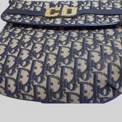 Christian Dior Trotter Canvas Shoulder Bag