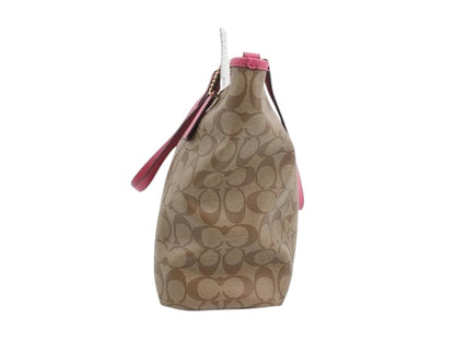 Coach Signature Tote – Pink Trim