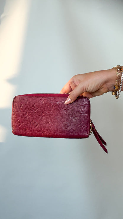 Louis Vuitton Empreinte Zippy Wallet (Pink)