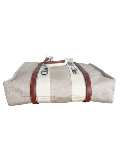 Chloé Woody Canvas Tote
