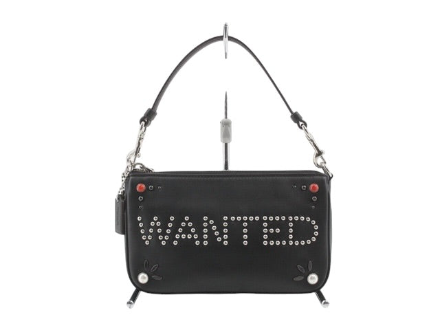 Coach Black Studded Wanted Shoulder Bag