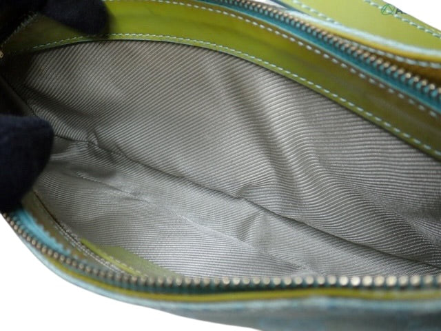 Gucci GG Canvas Mini Shoulder Bag – Blue & Lime