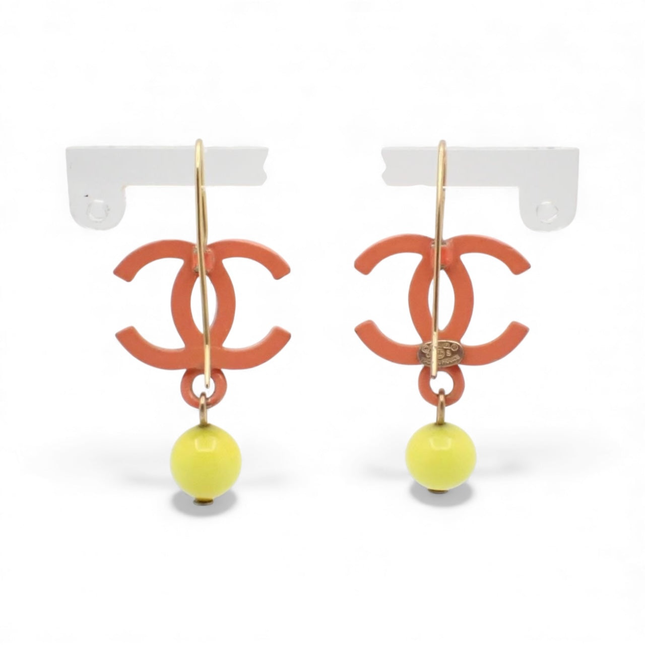 Chanel CC Drop Earrings