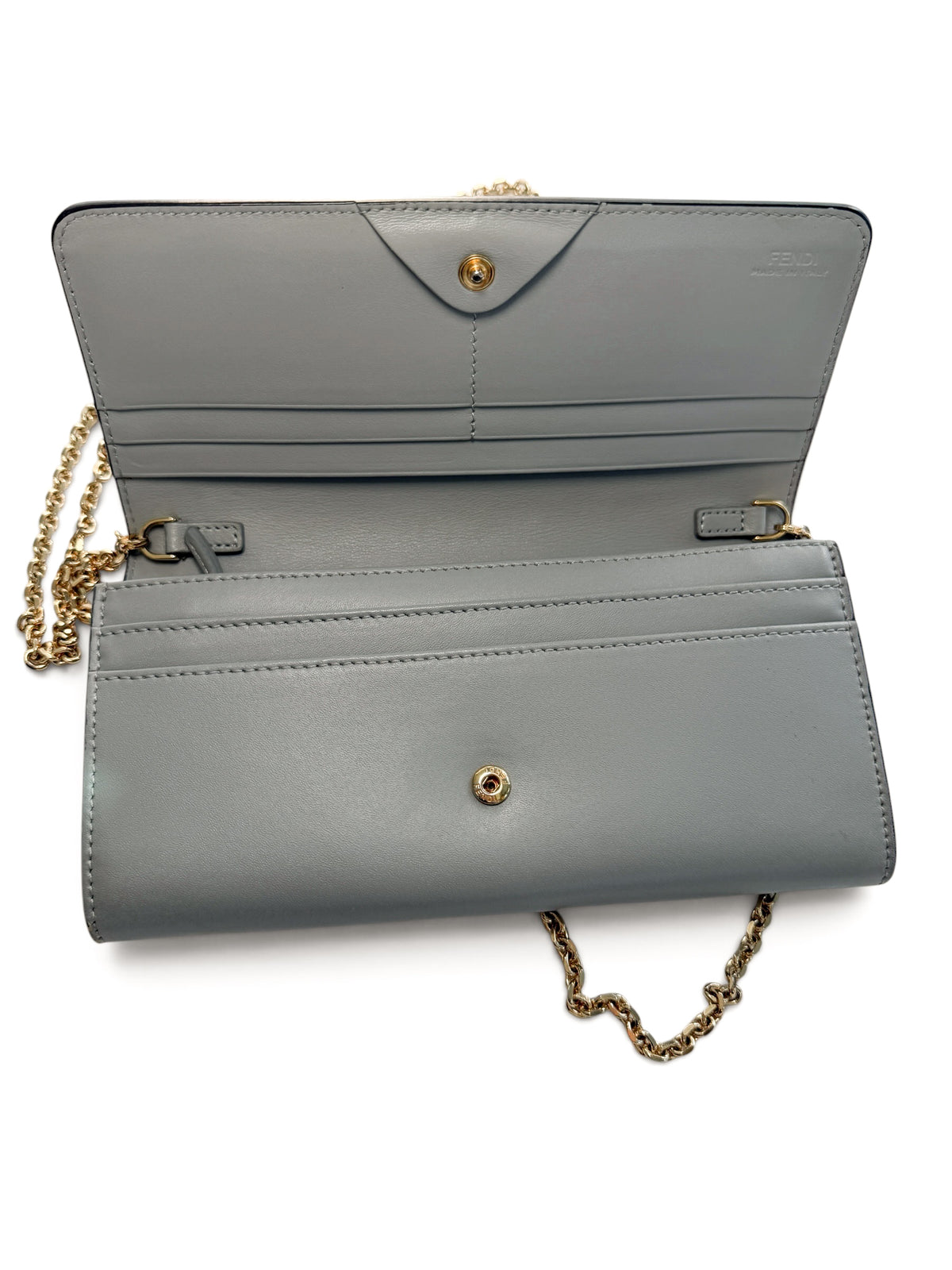 Fendi Leather Studded Chain bag