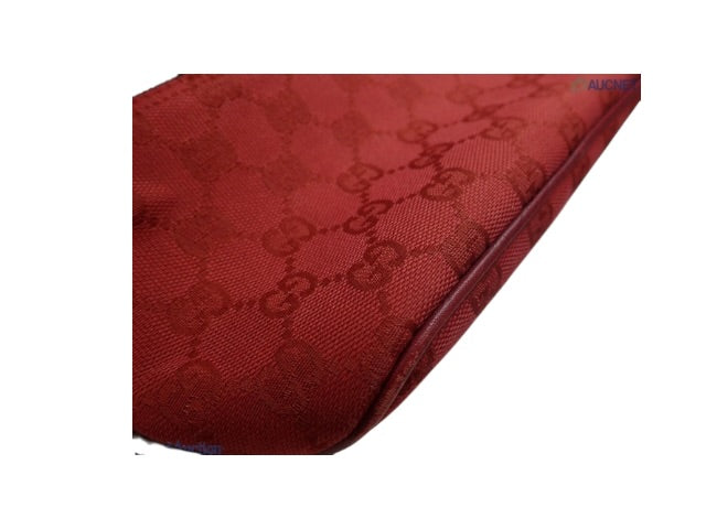 GUCCI RED MONOGRAM SHOULDER BAG
