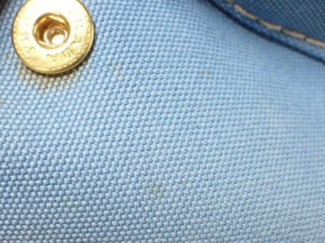 Prada Blue Canapa Canvas Tote Bag