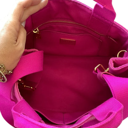 PRADA PINK CANVAS TOTE