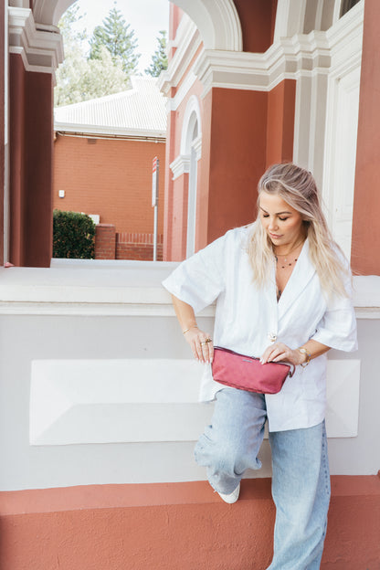 GUCCI Pink GG Canvas Boat Shoulder Bag