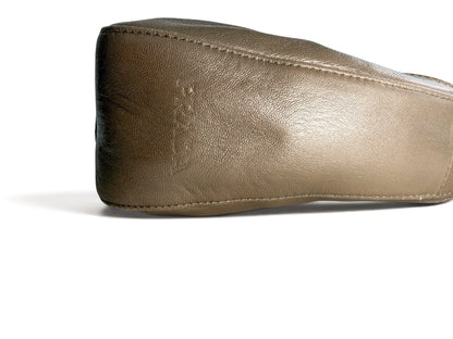 Prada Metallic Leather Hobo Bag – Champagne