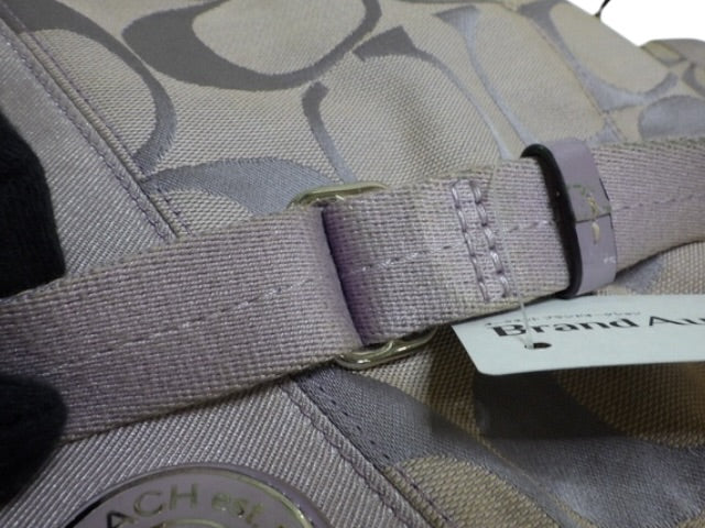 Coach Lilac Signature Shoulder Bag with Matching Pouch