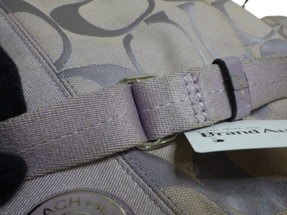 Coach Lilac Signature Shoulder Bag with Matching Pouch