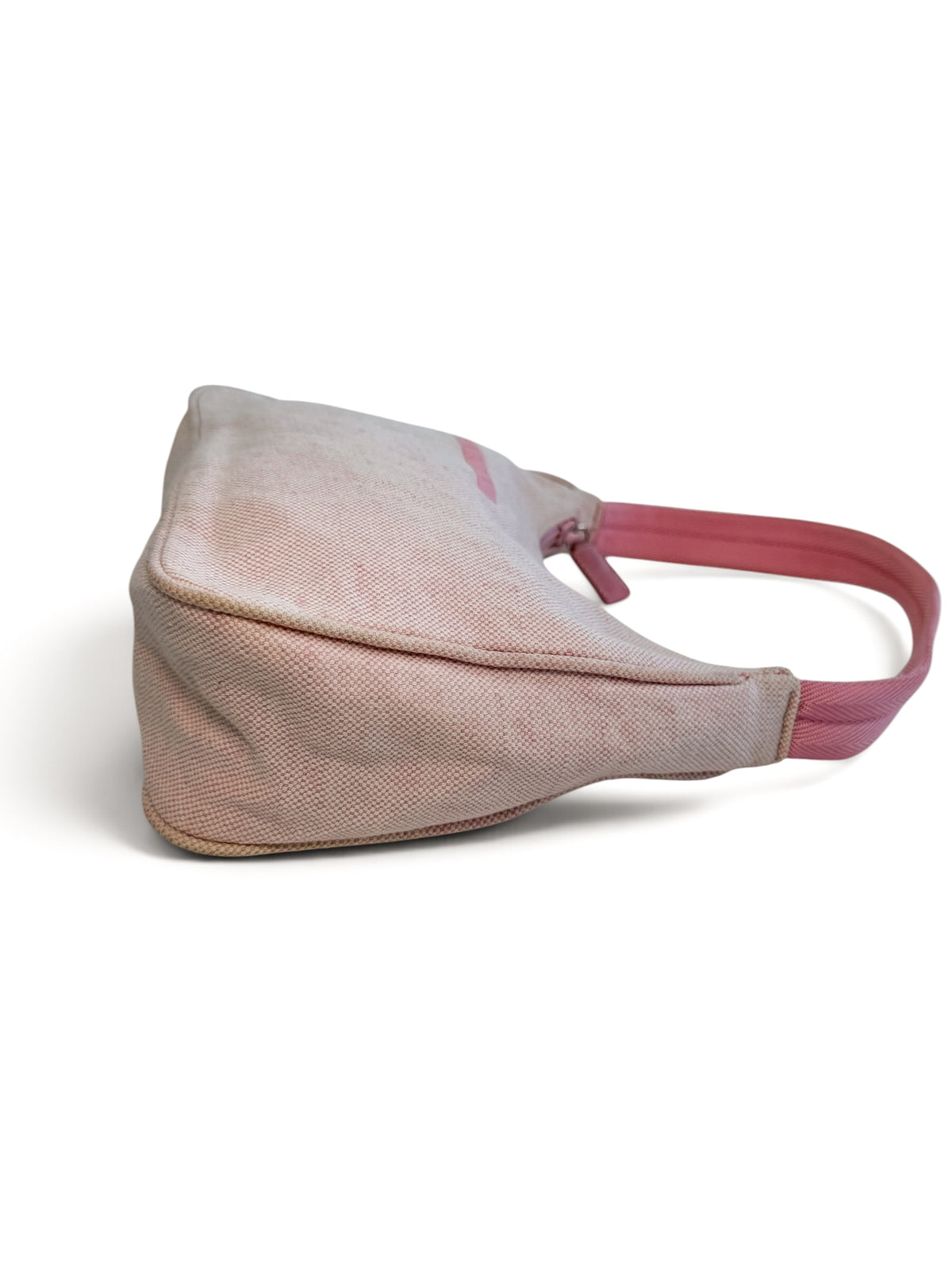 PRADA PINK CANVAS HANDBAG