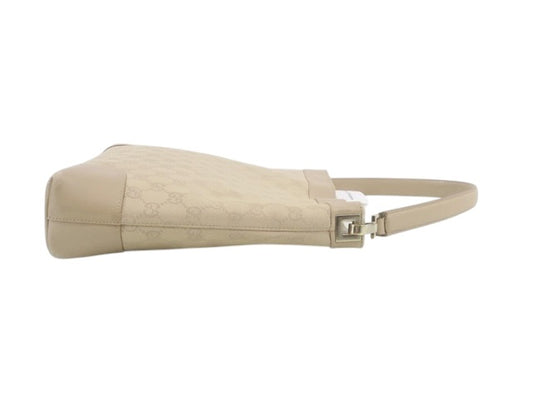 Gucci GG Canvas Shoulder Bag – Beige